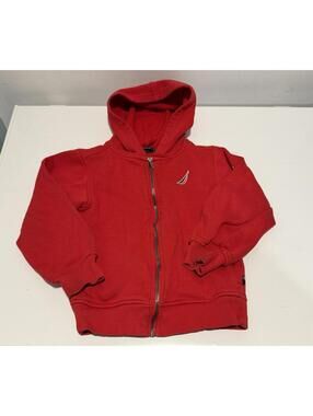 Kids Toddlers Boys Nautica Jacket Full Zip Size 4T Red